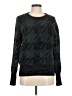 Ann Taylor 100% Nylon Houndstooth Black Pullover Sweater Size M - photo 1