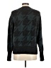 Ann Taylor 100% Nylon Houndstooth Black Pullover Sweater Size M - photo 2