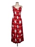 Unbranded Floral Red Casual Dress Size L - photo 1