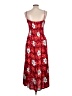 Unbranded Floral Red Casual Dress Size L - photo 2