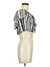 ASTR The Label 100% Rayon Silver Short Sleeve Top Size M - photo 4
