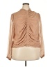 En Elly 100% Polyurethane Tan Long Sleeve Blouse Size 2X - photo 1