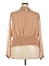 En Elly 100% Polyurethane Tan Long Sleeve Blouse Size 2X - photo 2