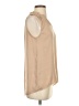 Simply Vera Vera Wang 100% Polyester Tan Sleeveless Blouse Size XS - photo 4