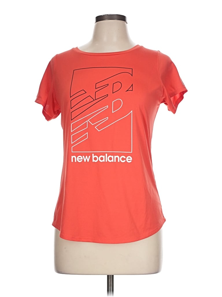 Pre-owned New Balance Active T-shirt In Orange