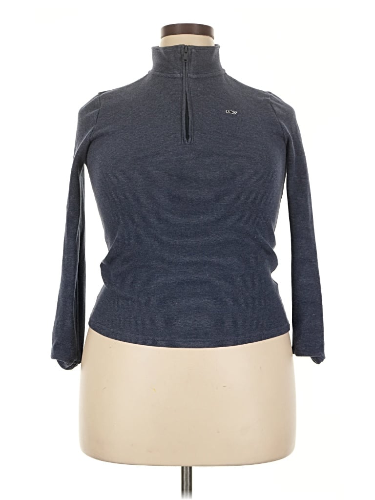 Pre-owned Vineyard Vines Turtleneck Sweater In Gray