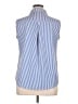 Zeagoo Stripes Blue Sleeveless Blouse Size XL - photo 2