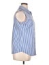 Zeagoo Stripes Blue Sleeveless Blouse Size XL - photo 4