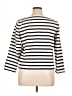 J.Crew 100% Cotton Stripes Ivory 3/4 Sleeve Top Size XL - photo 2