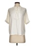 Ryegrass 100% Polyester Ivory Short Sleeve Blouse Size XS - photo 1