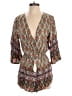 Jaase 100% Rayon Paisley Brown Romper Size M - photo 1