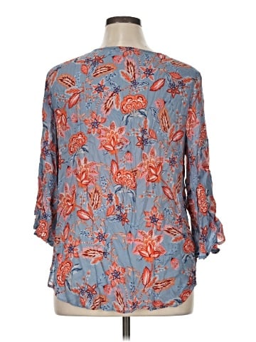Democracy 3/4 Sleeve Blouse (view 2)