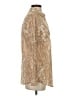 J. McLaughlin 100% Cotton Animal Print Tan Long Sleeve Blouse Size S - photo 4