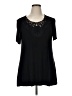 Popyoung Black Short Sleeve Top Size XL - photo 1