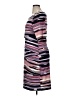 Connected Apparel Graphic Purple Cocktail Dress Size 16 - photo 5