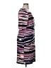 Connected Apparel Graphic Purple Cocktail Dress Size 16 - photo 4