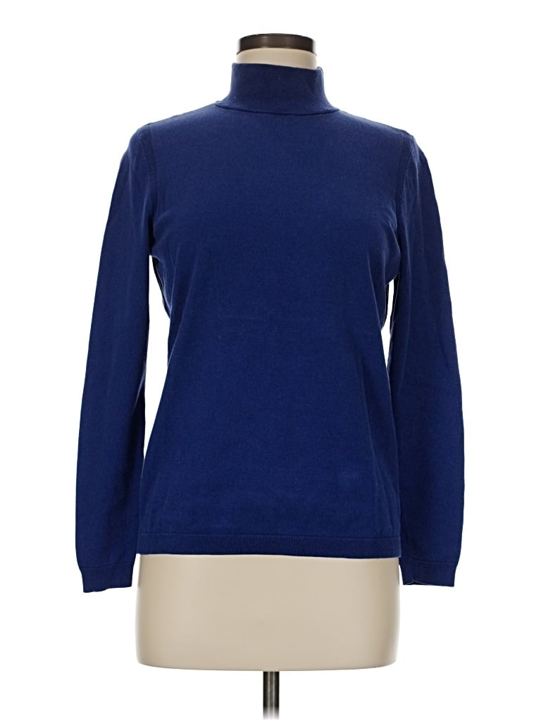 Pre-owned Talbots Turtleneck Sweater In Blue