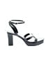 Nine West Silver Black Sandals Size 8 - photo 1