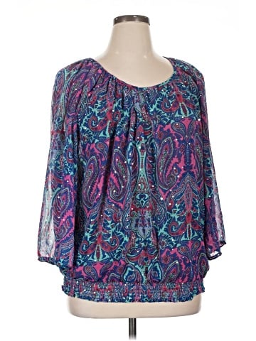 Cathy Daniels 3/4 Sleeve Blouse (view 1)