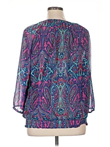 Cathy Daniels 3/4 Sleeve Blouse (view 2)