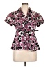 Apt. 9 Animal Print Pink Short Sleeve Blouse Size L (petite) - photo 1