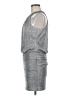 Laundry by Shelli Segal Metallic Silver Cocktail Dress Size 6 (petite) - photo 5