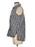 C. Wonder Checkered-gingham Black Sleeveless Button-Down Shirt Size XS - photo 5