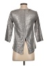 Club Monaco 100% Polyester Metallic Silver 3/4 Sleeve Top Size XS - photo 2