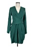 ASOS 100% Polyester Solid Teal Green Cocktail Dress Size 6 - photo 1