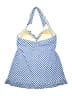 Unbranded Checkered-gingham Blue Swimsuit Cover Up Size S (estimated) - photo 2