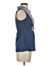 Deletta Blue Sleeveless Button-Down Shirt Size XS - photo 4