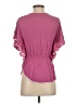 Xhilaration 100% Rayon Pink Short Sleeve Blouse Size S - photo 2