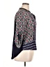 Daniel Rainn 100% Rayon Blue 3/4 Sleeve Blouse Size XL - photo 4