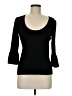 Ann Taylor LOFT Black 3/4 Sleeve Top Size M - photo 1