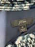 J.Crew 100% Polyester Blue Long Sleeve Blouse Size M - photo 7