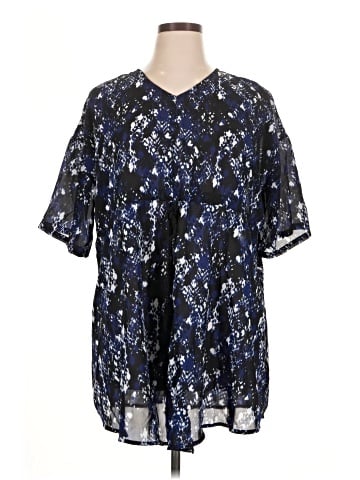 Ellos Short Sleeve Blouse (view 1)