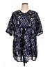 Ellos 100% Polyester Stars Blue Short Sleeve Blouse Size 14 - photo 1