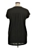 Just My Size Black Short Sleeve Blouse Size 1X Plus - photo 2