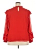 Ann Taylor 100% Polyester Red 3/4 Sleeve Blouse Size XXL - photo 2