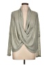 Torrid Metallic Silver Long Sleeve Top Size Lg Plus (0) - photo 1