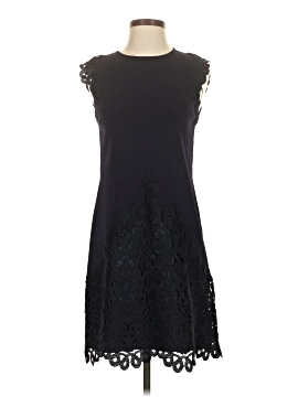 velvet lace mini dress Donna Velvet Tie Strap 3D Lace Mini Dress - Vintage Aqua main image 1