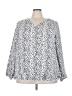 Unbranded 100% Polyester White 3/4 Sleeve Blouse Size 3X - photo 1