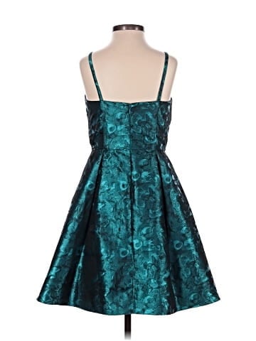 Aqua Cocktail Dress (view 2)