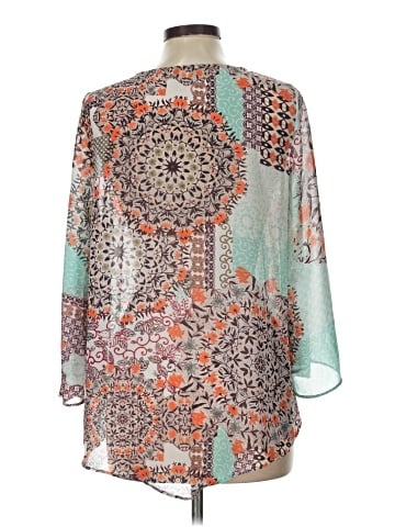 One World 3/4 Sleeve Blouse (view 2)