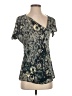 Ella Moss 100% Rayon Gray Short Sleeve Top Size S - photo 1