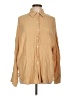 Unbranded Houndstooth Tan Long Sleeve Button-Down Shirt Size L - photo 1