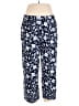 J.Jill Print Blue Casual Pants Size L - photo 1