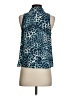 Equipment 100% Silk Teal Sleeveless Silk Top Size XS - photo 2