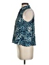 Equipment 100% Silk Teal Sleeveless Silk Top Size XS - photo 5