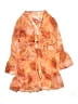 Blue Island 100% Polyester Orange Swimsuit Cover Up Size M - photo 1